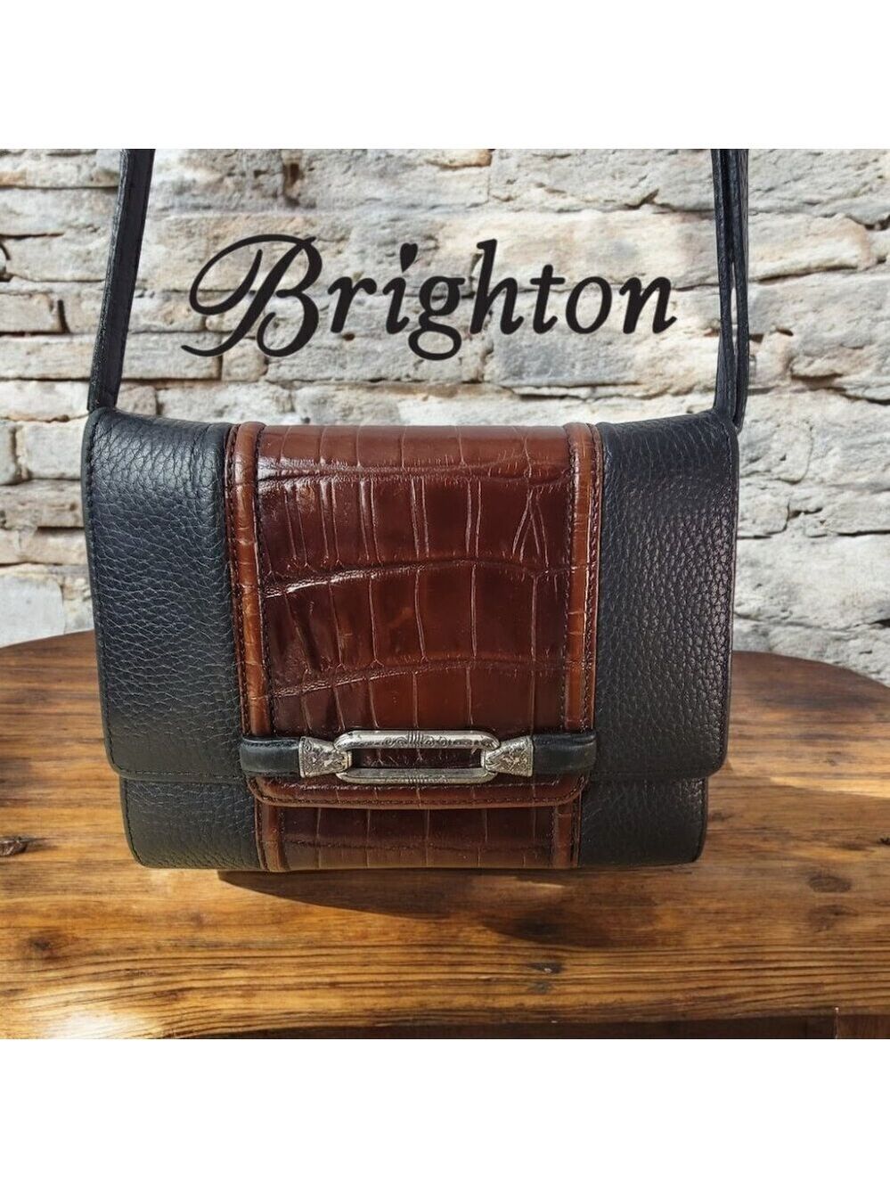Brighton Cross Body Leather Purse Organizer